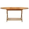 vidaXL Table de jardin pliable 160x85x75 cm Bois d'acacia massif