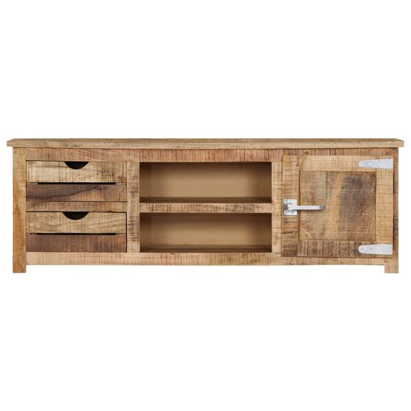 vidaXL Meuble TV 120x30x40 cm Bois massif de manguier