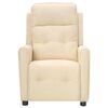 vidaXL Fauteuil Cr&egrave;me Tissu