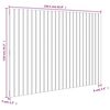 vidaXL T&ecirc;te de lit murale Marron miel 159,5x3x110cm Bois massif de pin