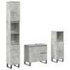 vidaXL Ensemble de meubles de salle de bain 3 pcs gris b&eacute;ton
