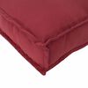vidaXL Set de coussins de palette 2 pcs Bordeaux 100 x 40 x 8 cm