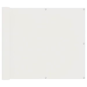 vidaXL &Eacute;cran de balcon 100 x 500 cm Tissu Oxford Rectangulaire Blanc
