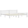vidaXL Cadre de lit sans matelas blanc bois massif de pin 200x200 cm