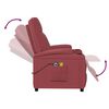 vidaXL Fauteuil de massage Rouge bordeaux Similicuir