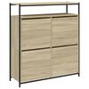 vidaXL Armoire &agrave; chaussures 4 tiroirs rabattables ch&ecirc;ne sonoma