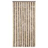 vidaXL Rideau anti-mouches marron fonc&eacute; et beige 90x220 cm chenille