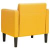 vidaXL Canap&eacute;-chaise accoudoirs jaune fonc&eacute; 54 cm tissu velours c&ocirc;tel&eacute;