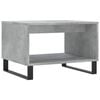 vidaXL Table basse gris b&eacute;ton 60x50x40 cm bois d'ing&eacute;nierie