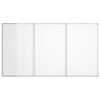 vidaXL Tableau blanc magn&eacute;tique pliable 180x100x1,7 cm aluminium