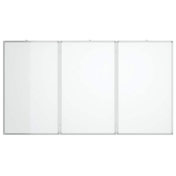 vidaXL Tableau blanc magn&eacute;tique pliable 180x100x1,7 cm aluminium