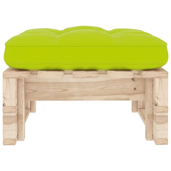 vidaXL Pouf palette de jardin bois de pin impr&eacute;gn&eacute;