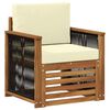 vidaXL Sofa de milieu ext&eacute;rieur Naturel