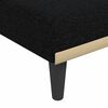 vidaXL Canap&eacute;-lit en forme de L noir 275x140x70 cm tissu