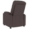 vidaXL Fauteuil de massage Marron fonc&eacute; Tissu