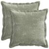 vidaXL Housse de coussin 2 pc HOUTEN Vert 30 x 30 cm Tissu Chenille