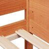 vidaXL Cadre de lit sans matelas cire marron 90x190 cm bois pin massif