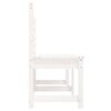 vidaXL Banc de jardin blanc 201,5 cm bois massif de pin