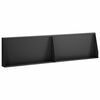 vidaXL Mur de sout&egrave;nement 2 pc 80 x 12 x 30 cm Acier Noir