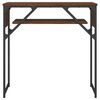 vidaXL Table console avec &eacute;tag&egrave;re ch&ecirc;ne marron 75x30x75 cm