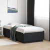 vidaXL Cadre de lit sans matelas noir 75x190 cm