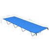vidaXL Lit de camping 180x60x19 cm Tissu Oxford et acier Bleu