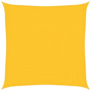 vidaXL Voile d'ombrage 160 g/m&sup2; Jaune 3x3 m PEHD