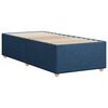 vidaXL Cadre de lit sans matelas bleu 100x200 cm tissu