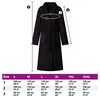 vidaXL Robe de bain sans capuche Noir xxxl Flanelle