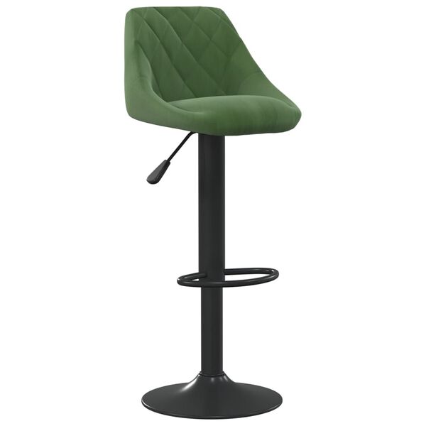 vidaXL Tabourets de bar lot de 2 vert fonc&eacute; velours