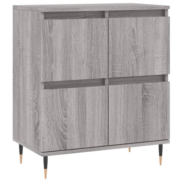 vidaXL Buffet Sonoma gris 60x35x70 cm Bois d'ingénierie