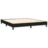 vidaXL Sommier &agrave; lattes de lit avec matelas Noir 180x200 cm Tissu