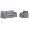 vidaXL Canap&eacute; 2 pcs Gris clair 144 x 80 x 85 cm tissu