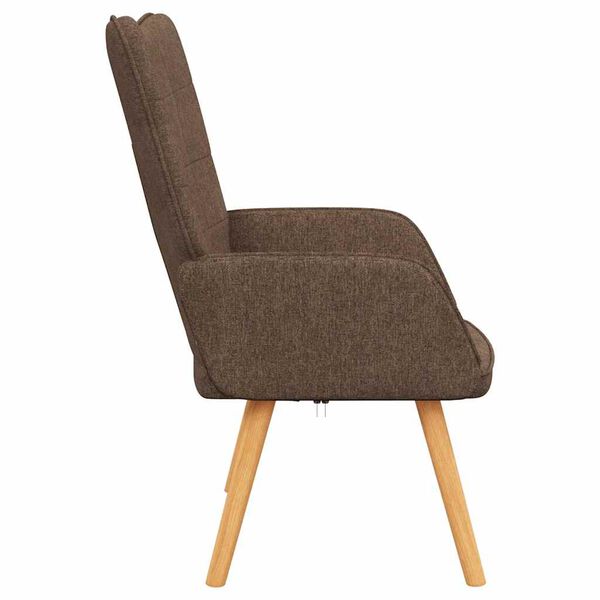 vidaXL Chaise de relaxation Marron Tissu