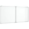 vidaXL Tableau blanc magn&eacute;tique pliable 120x60x1,7 cm aluminium