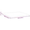 vidaXL Surmatelas Blanc 180 x 200 cm Tissu Jacquard