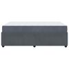 vidaXL Cadre de lit avec matelas Gris fonc&eacute; 120 x 190 cm tissu