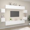vidaXL Ensemble de meubles TV 8 pcs Blanc Bois d'ingénierie