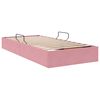 vidaXL Cadre de lit ottoman avec stockage Rose 90 x 190 cm Velours