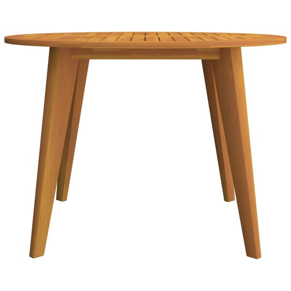 vidaXL Table de jardin &Oslash;110x75 cm Bois d'acacia solide