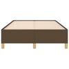 vidaXL Cadre de lit sans matelas marron foncé 120x200 cm tissu