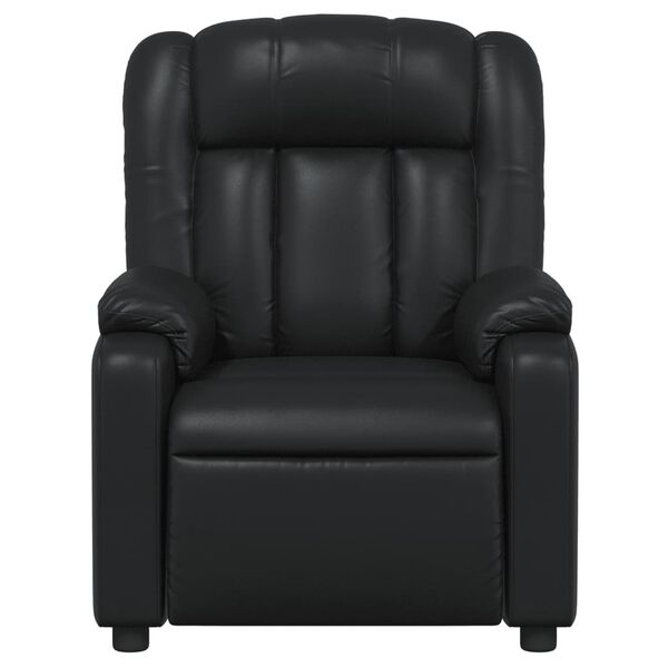 vidaXL Fauteuil inclinable Noir Similicuir