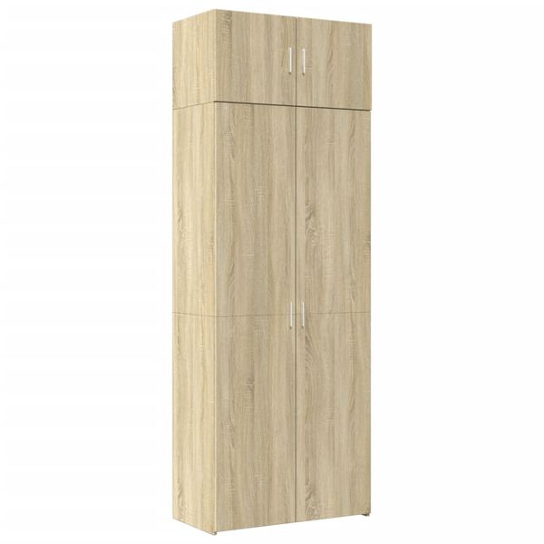 vidaXL Armoire de rangement ch&ecirc;ne sonoma 80x42,5x225 cm