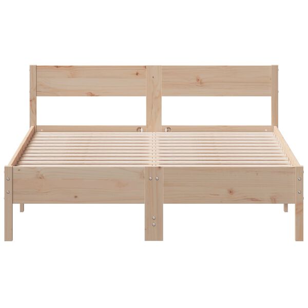 vidaXL Cadre de lit sans matelas 140x190 cm bois de pin massif