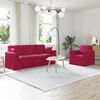 vidaXL Canap&eacute; 2 pcs Bordeaux 198 x 78 x 80 cm Velours