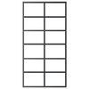 vidaXL Porte coulissante Verre ESG et aluminium 102x205 cm Noir
