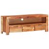 vidaXL Meuble TV 110x30x40 cm Bois d'acacia massif