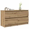 vidaXL Meuble TV ch&ecirc;ne artisanal 100x35x54 cm bois d'ing&eacute;nierie