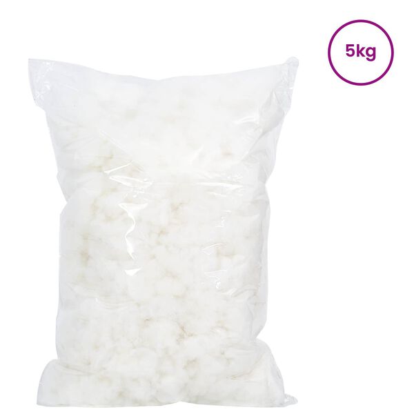 vidaXL Remplissage en Fibre Blanc 5 kg Polyester