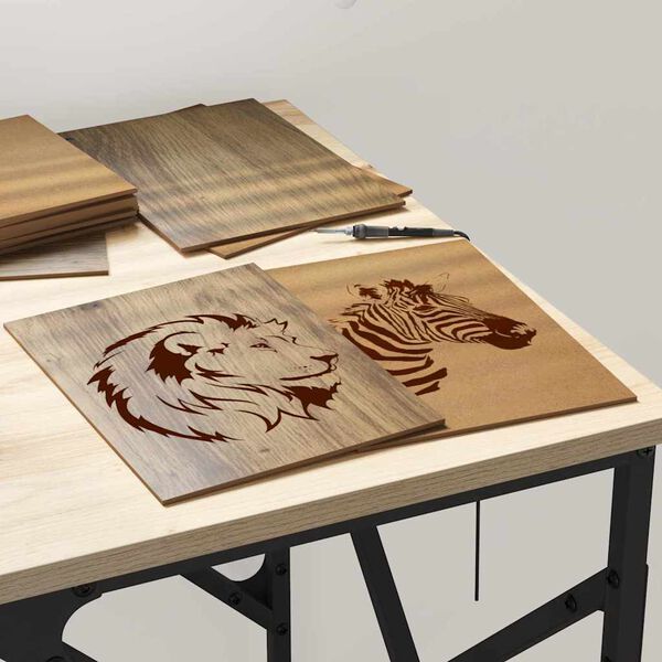 vidaXL Panneaux décoratifs 12 pcs chêne artisanal 15 x 21 x 0.3 cm